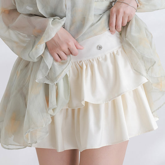 シャイニーフレアラッフルスカート[miu504012/miu504013]