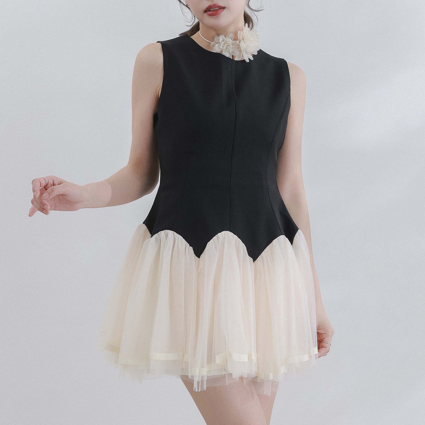 バレリーナシフォンワンピース[miu504072]