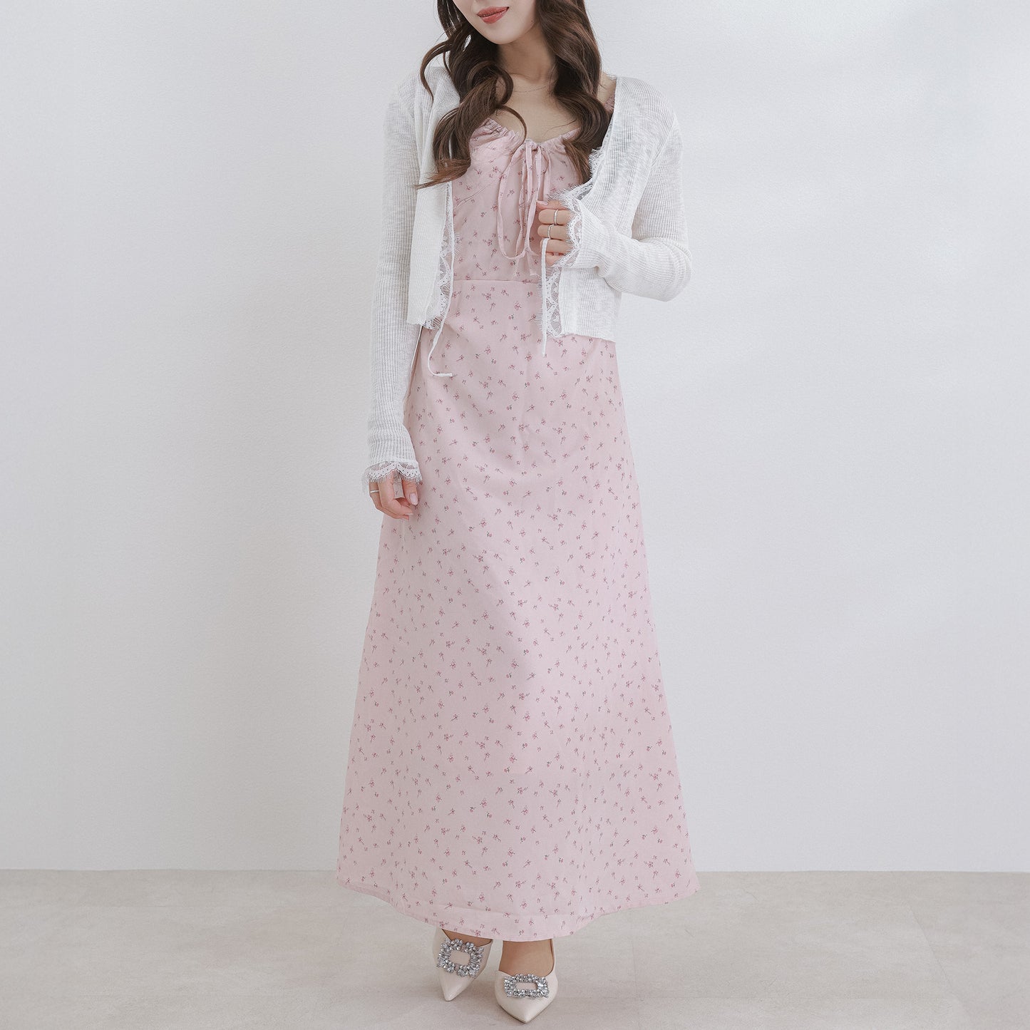 レースシアーニットカーディガン[miu504067/miu504068]
