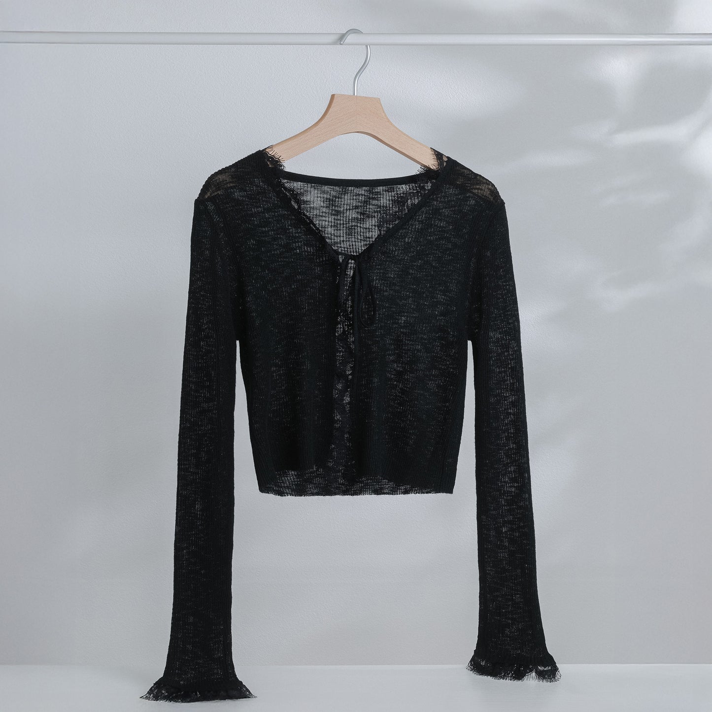 レースシアーニットカーディガン[miu504067/miu504068]